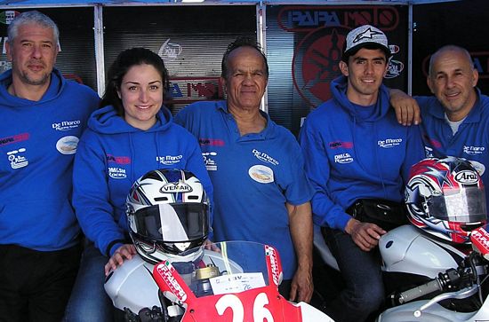 Federica Speranza nel CIV in sella alla Yamaha del team De Marco