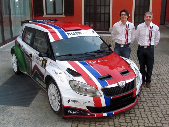 Luca Rossetti nel Campionato Rally Turco con la Skoda Fabia S2000