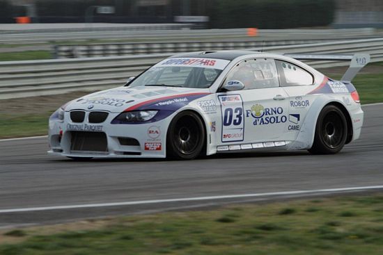 Thomas Biagi in pista ad Adria sulle BMW M3 e Z4 Gt3    