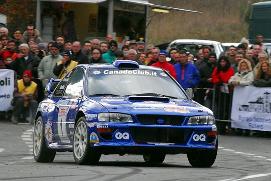 Tobia Caballini al Rally Legend di San Marino su Impreza WRC