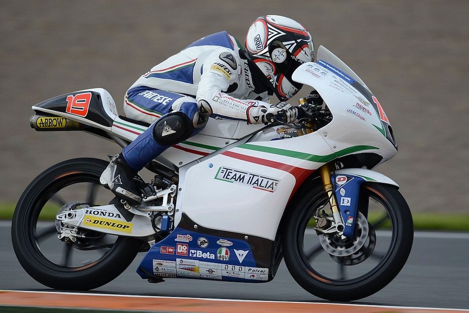 MotoGP Moto3 - Il Team Italia non prende rischi nel venerd bagnato di Valencia