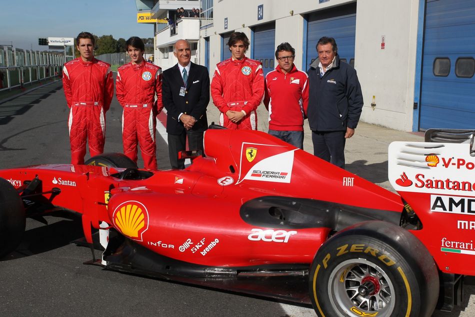 Agostini e Cheever hanno provato la Ferrari F60 a Vallelunga
