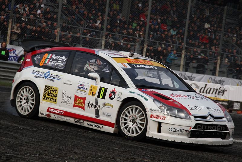  Tobia Cavallini 8. al Rally di Monza con la Citroen C4 WRC della Tam-Auto 