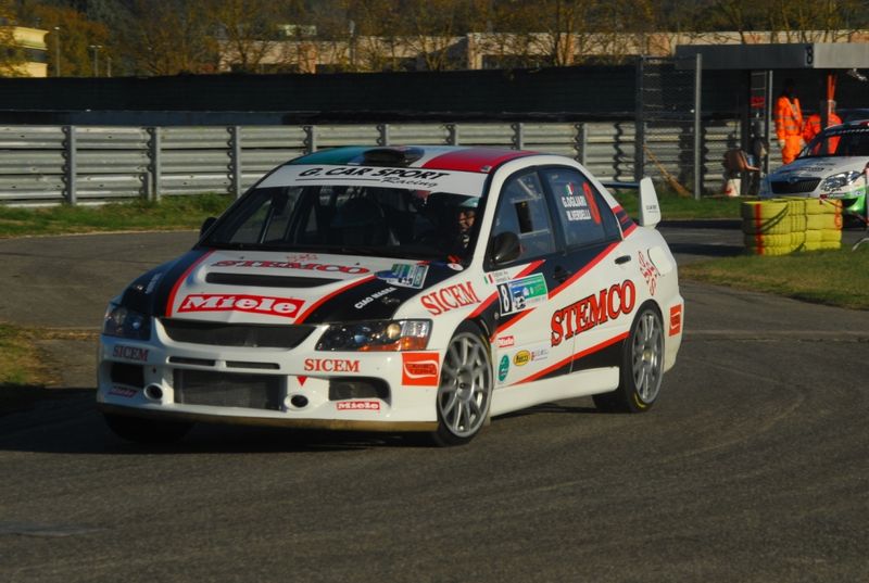 Giacomo Ogliari e Marco Verdelli scuderia DPD Group Mitsubishi Lancer Evo IX 