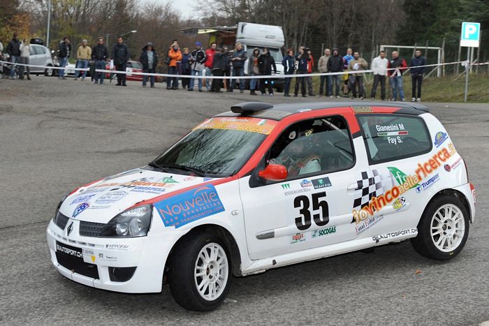 Marco Gianesini Sabrina Fay Renault Clio Rs light classe N3 Rally Ronde del Monte Caio 