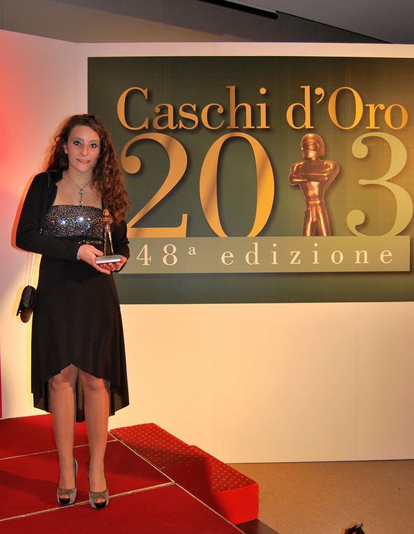 Alessandra Brena premiata ai Caschi d'Oro come Miglior Pilota Italiano Femminile