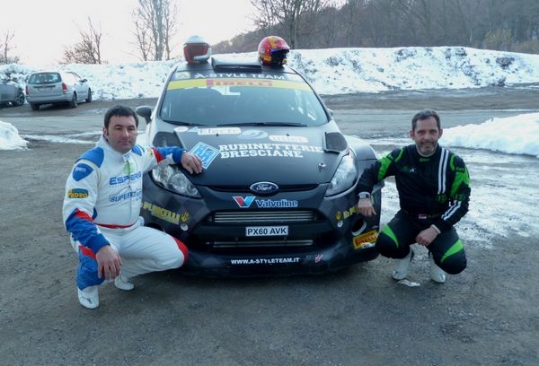 ALEX CAFFI AL RALLY 1000 MIGLIA SULLA FIESTA WRC DELL'A-STYLE TEAM