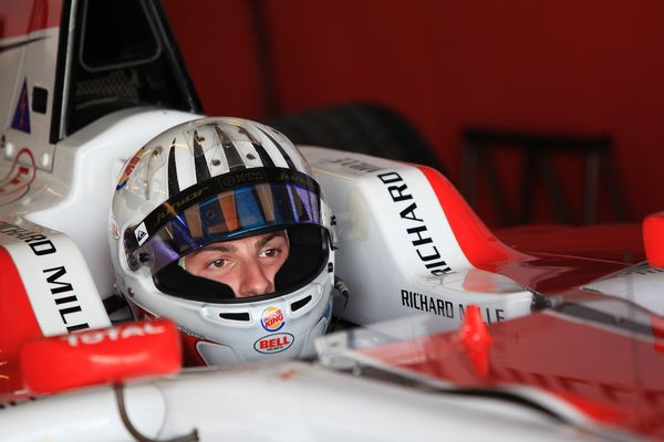 Alex Fontana in pista allEstoril per i test della GP3 Series