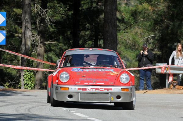 Da Zanche in azione su Porsche 911 al Rally Costa Brava