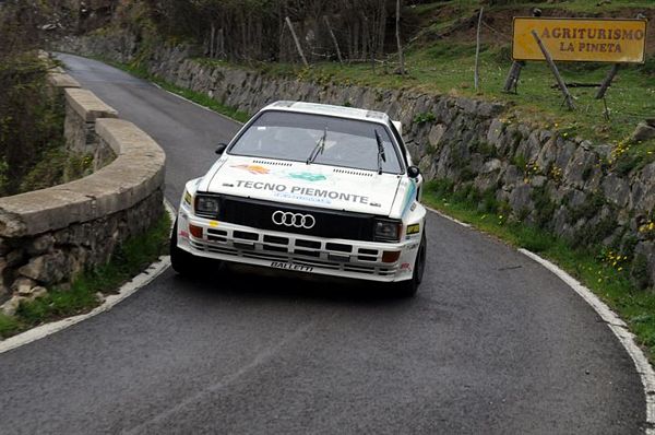 Davide Negri e Marco Zegna vincono il Rally Campagnolo su  Audi Quattro 