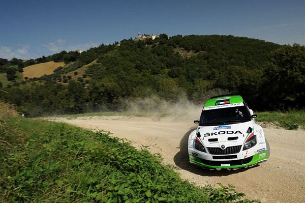 Umberto Scandola E Guido D'amore, Skoda Fabia S2000  Chiudono Al Comando La Prima Giornata Del 22. Rally Adriatico