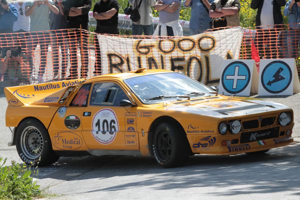 Pepy Bosurgi al Monza Rally Show su Lancia Rally 037