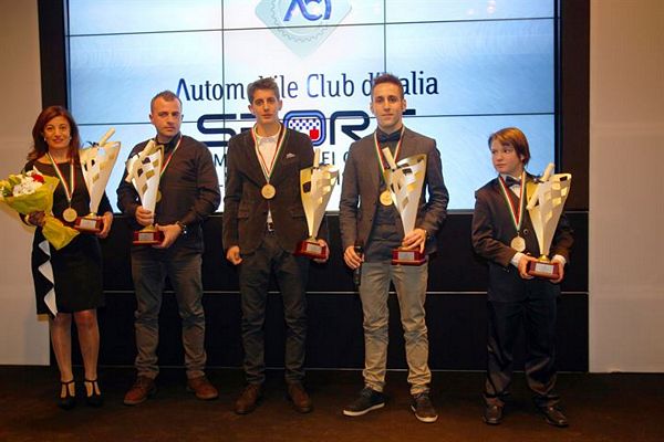 La premiazione dei Campioni Italiani ACI-CSAI Karting e Trofeo Nazionale Karting 2014