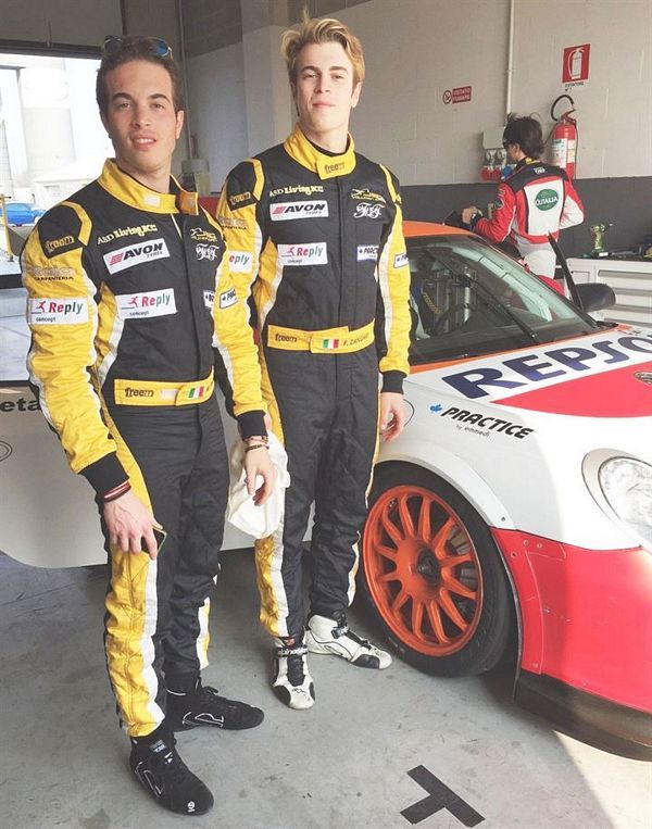 Federico e Matteo Zangari con la Porsche 997 GT3 del Ghinzani Arco Motorsport