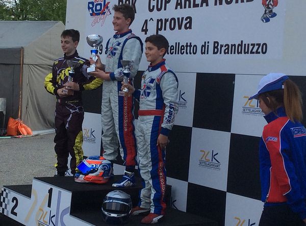 Kart  Battesimo con podio per Matteo Nannini in KFJ