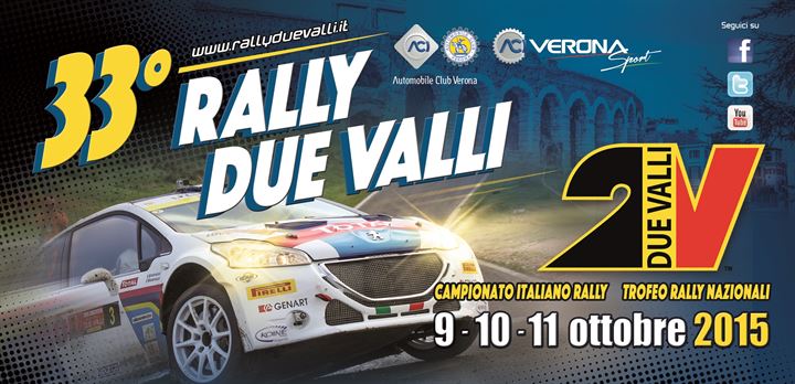 Al 33° Rally Due Valli confermato il percorso del 2014