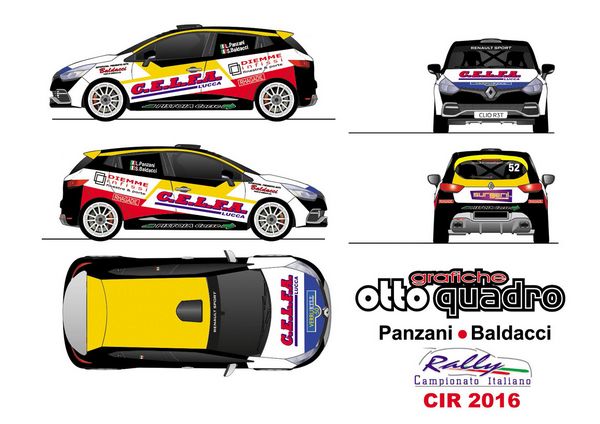 Luca Panzani nel Campionato Italiano Rally e Trofeo Renault Clio
