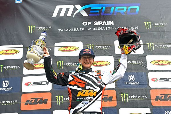 Europeo MX125 Gianluca Facchetti vince in Spagna