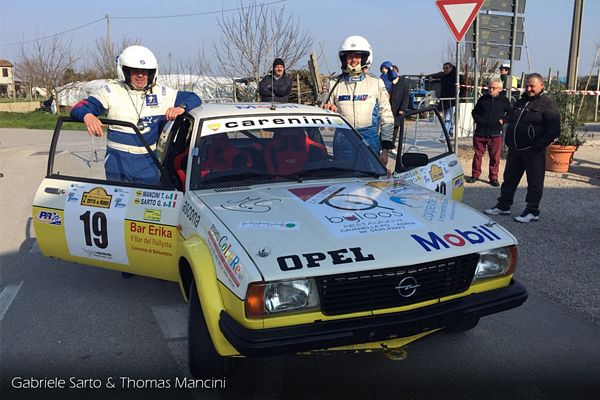 Gabriele Sarto e Thomas Mancini al Rally Storico Citt di Adria Opel Kadett