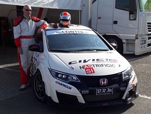 Renato Gaiofatto e Fabio Fabiani, con la Honda Civic Type-R nel TCS