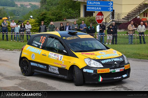 Andrea Casarotto al Rally del Bellunese Clio Movisport Gima 