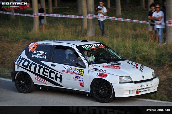 Valerio Scettri con Irontech Motorsport al Rally Citt di Scorz 