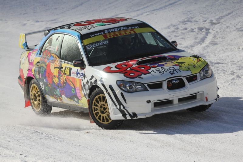 Matteo Sizzano Subaru-Wacky Race Giesse promotion