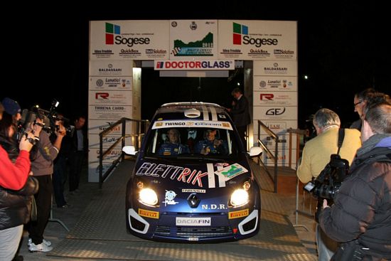 Davide Arici e Maurizio Doria 6. dopo la prima tappa del Rally del Ciocco