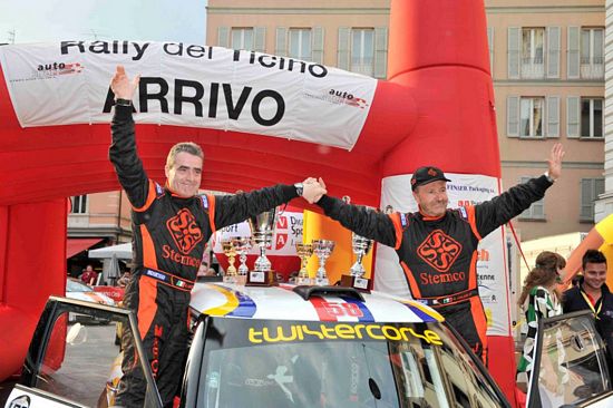 Giacomo Ogliari e Marco Verdelli  6. al Rally Ronde del Ticino 