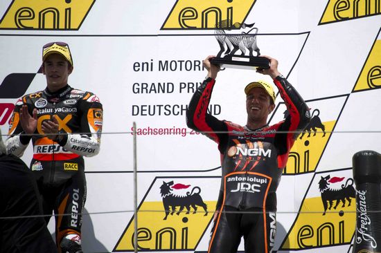 Primo podio della stagione per Alex De Angelis al Sachsenring