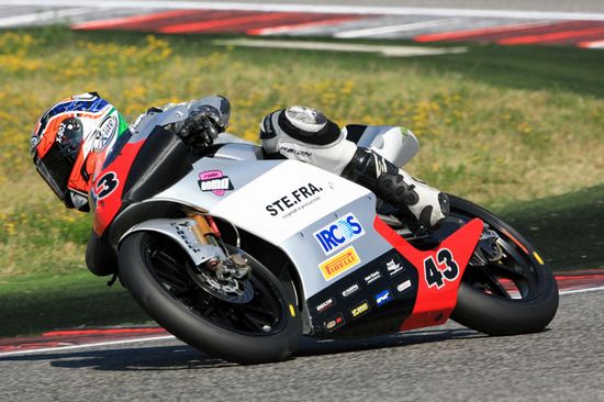 Il team Imperiali e Stefano Valtulini al GP Moto3 di Misano Adriatico