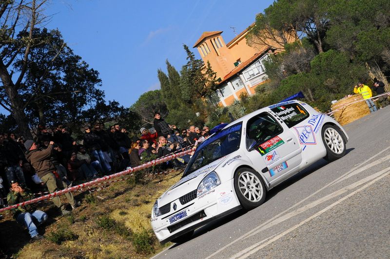 Carlo Alberto Senigagliesi Giacomo Morganti Renault Clio S1600 Coppa Liburna Asfalto