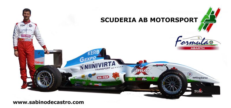 Sabino de Castro in Formula Abarth con la Scuderia Ab Motorsport