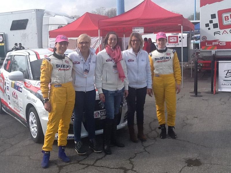 Butterfly Motorsport Suzuki Swift GPL e Le signore del Rally Elisabetta Tognana e Maria Grazia Vitta
