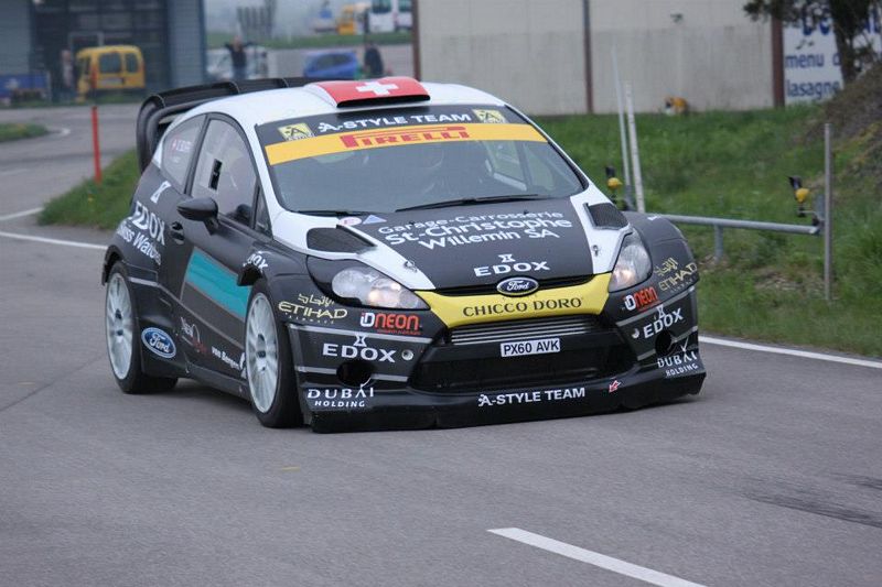 Manuel Sossella e Olivier Burri  in gara la Ford Fiesta WRC A-Style team