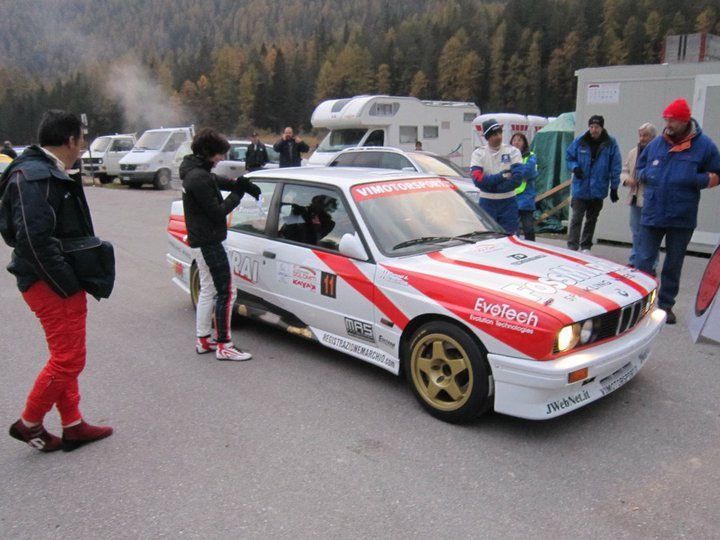 Andrea Biasiotto al Rally della Marca con una BMW M3