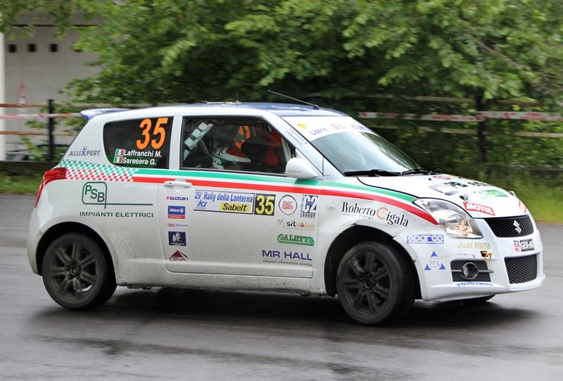 Gianluca Saresera a podio nel Trofeo Suzuki al rally della Lanterna 