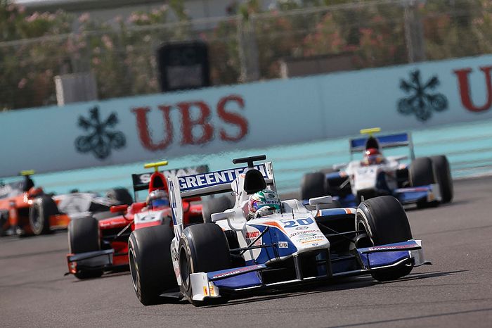 GP2 Series Abu Dhabi Nathanael Berthon Gianmarco Raimondo