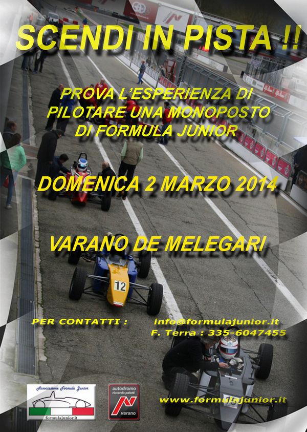 Formual Junior Test promozionale all’Autodromo di Varano il  2 marzo 