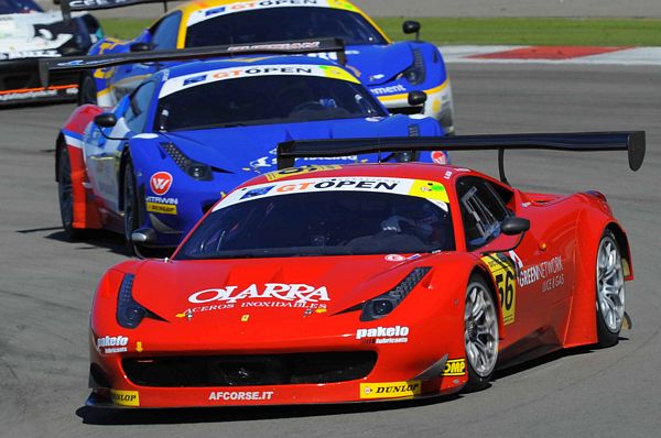 Tre Ferrari e tre podi per AF Corse al Nurburgring, prima gara del GT Open 2014