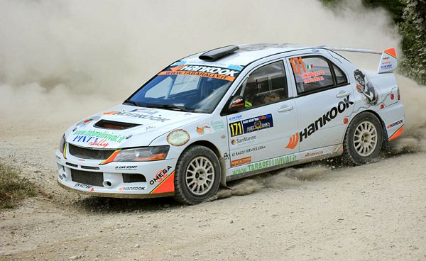 Daniele Tabarelli al Rally Due Valli  con pneumatici Hankook