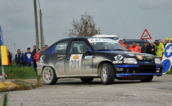 Nico Bertazzo  su Opel Kadett al Revival Rally San Martino di Castrozza e Primiero