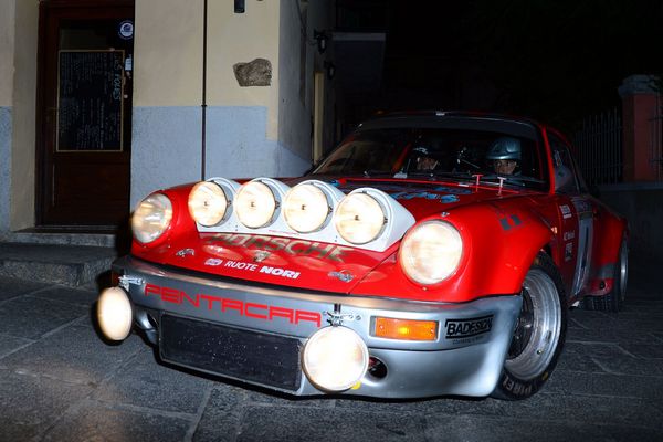 Da Zanche allo spettacolo del Monza Rally Show su Porsche