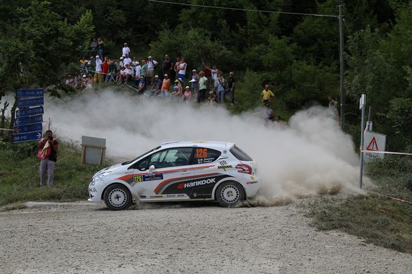 Massimiliano Giannini al Rally 2 Valli con la Peugeot 208 VT