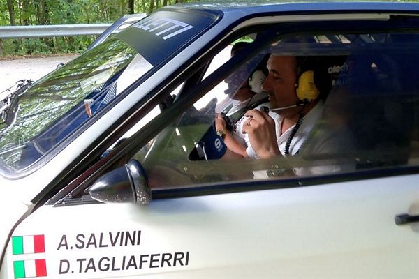 Salvini e Tagliaferri al Due Valli con l'Audi Quattro