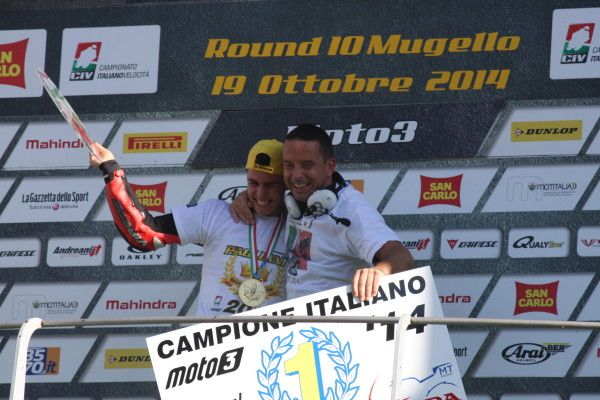 Manuel Pagliani campione italiano Moto3 