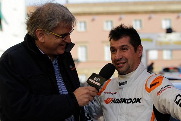 Max Giannini al via del Rally di Pomarance