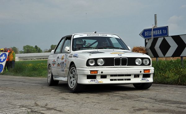 Matteo Luise su BMW M3 al Rally di Adria e del Polesine