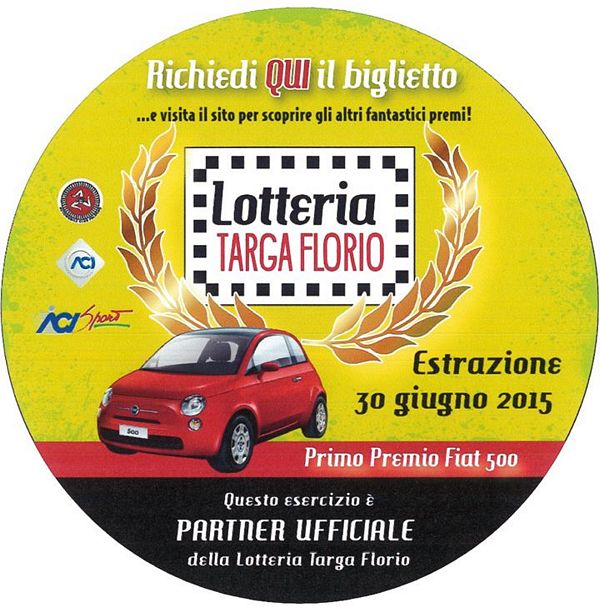 Una lotteria accompagnerà l'edizione 99 della Targa Florio