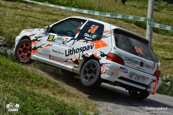 Stefano Dall'Ò al Rally Valli della Carnia su Peugeot 106  PR Group 